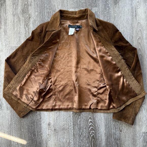 Vintage 90s Brown Suede Shirt Jackey - Picture 8 of 12